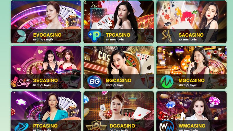 Đa dạng danh mục cho người chơi casino với 79king