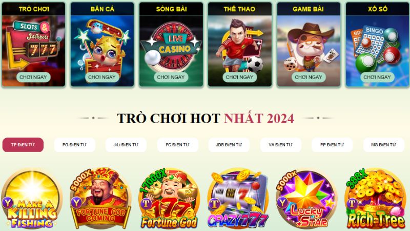 Các sảnh thể thao tại 79king